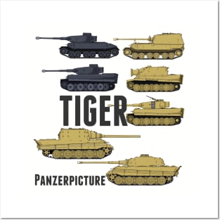 Tiger T-Shirt Posters and Art